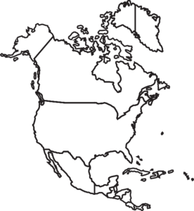 North America Map Clip Art